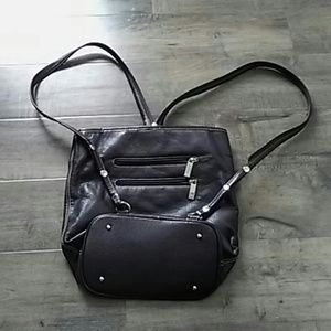 Polo victor brown leather shoulder bag or backpack